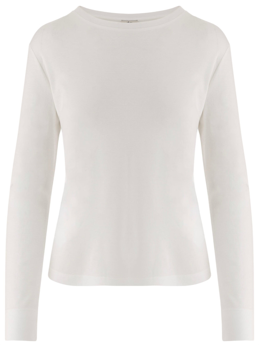 White COTTON-BLEND T-SHIRT