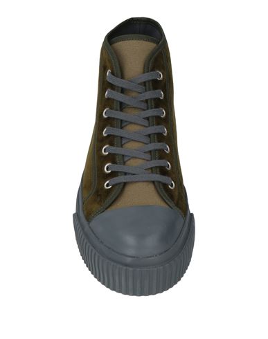 Man Sneakers Military green Size 10 Textile fibers, Rubber
