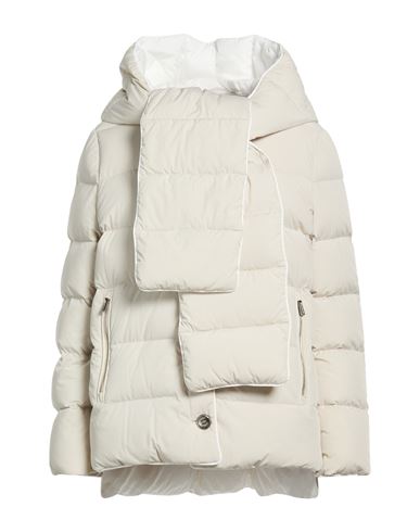 Woman Puffer Ivory Size 4 Polyamide, Elastane