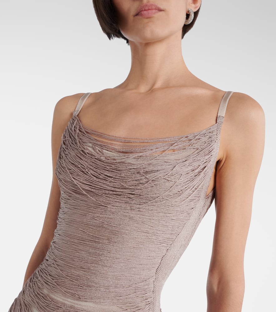 Fringed minidress