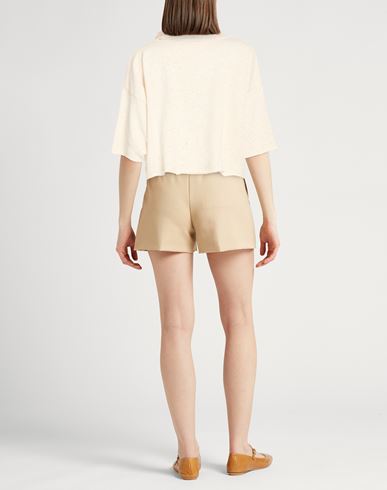 Woman Sweatshirt Beige Size M Cotton