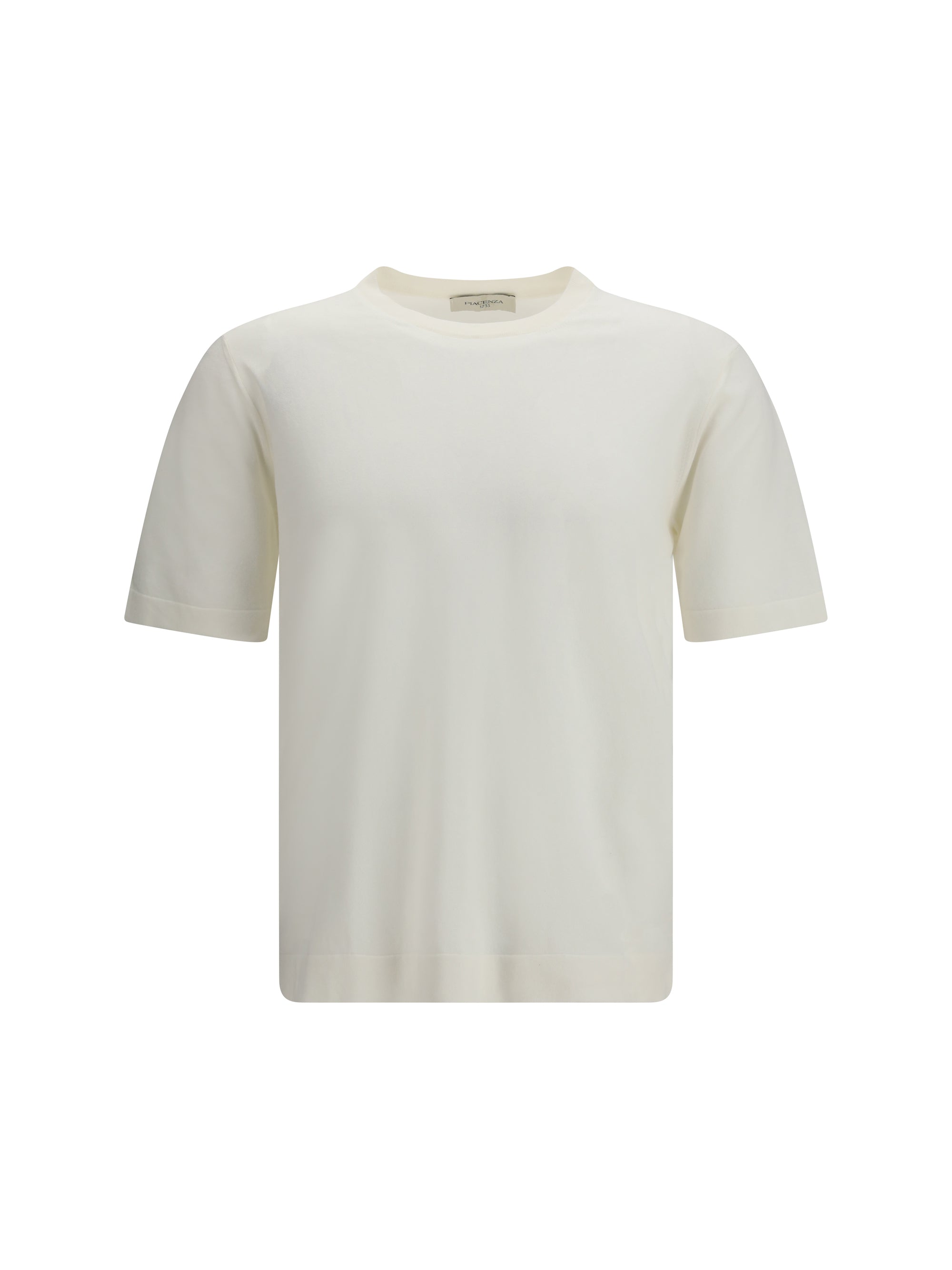 Short-Sleeve Crewneck Cotton T-Shirt — White