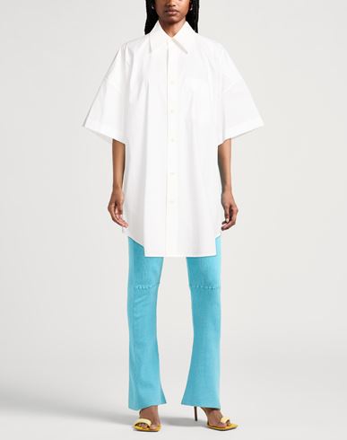 Woman Shirt White Size 8 Cotton, Polyester, Polyurethane