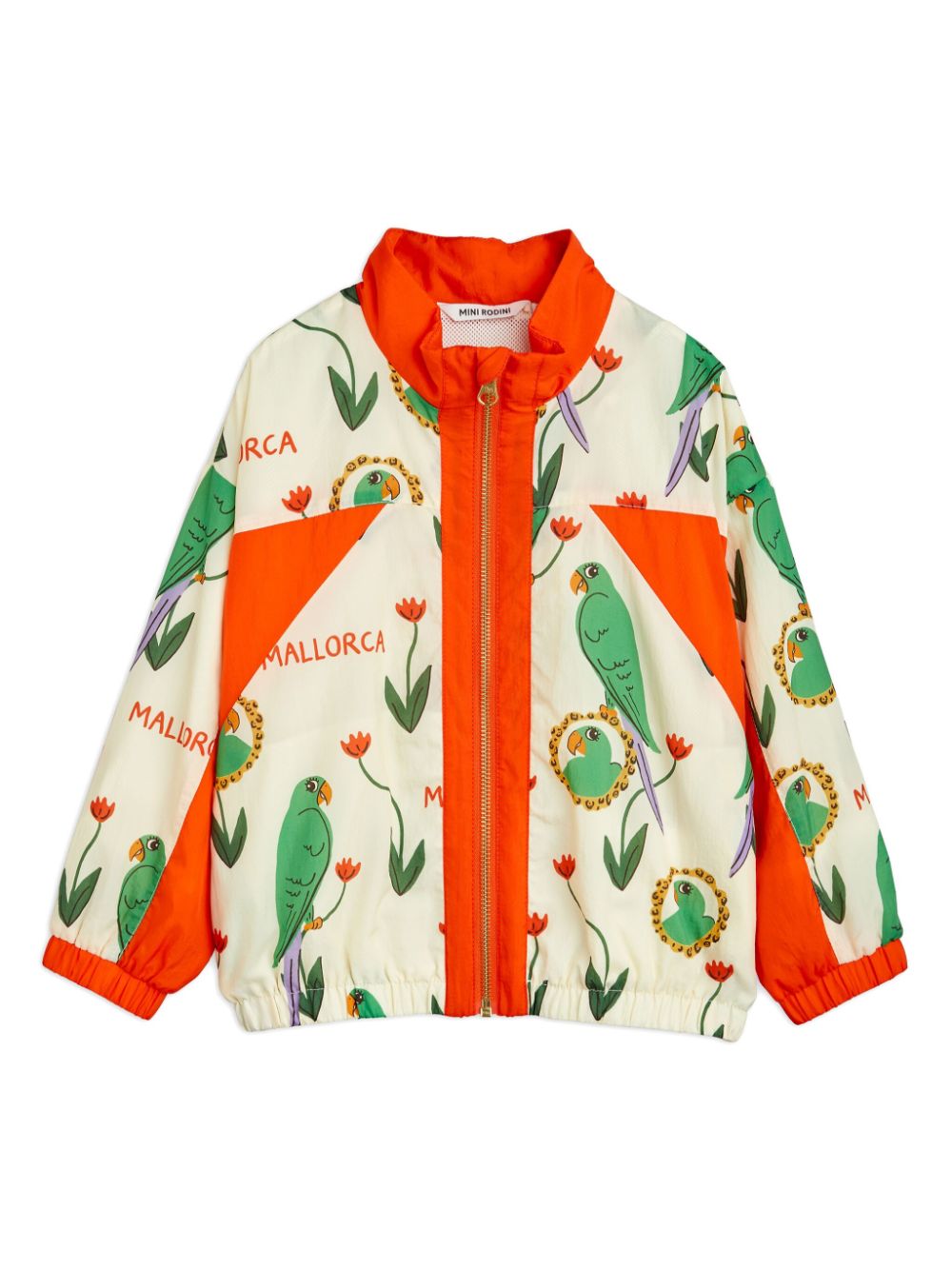 Graphic-print logo bomber jacket - White