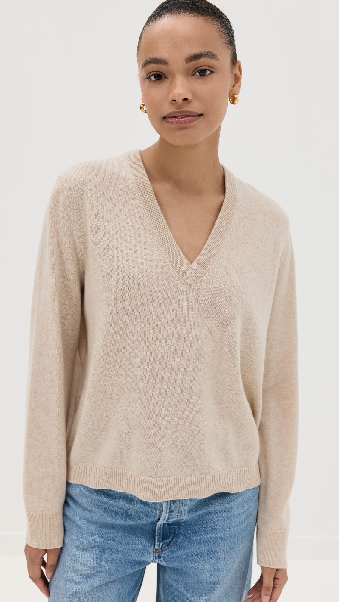 Flynn Cashmere Sweater Oatmeal