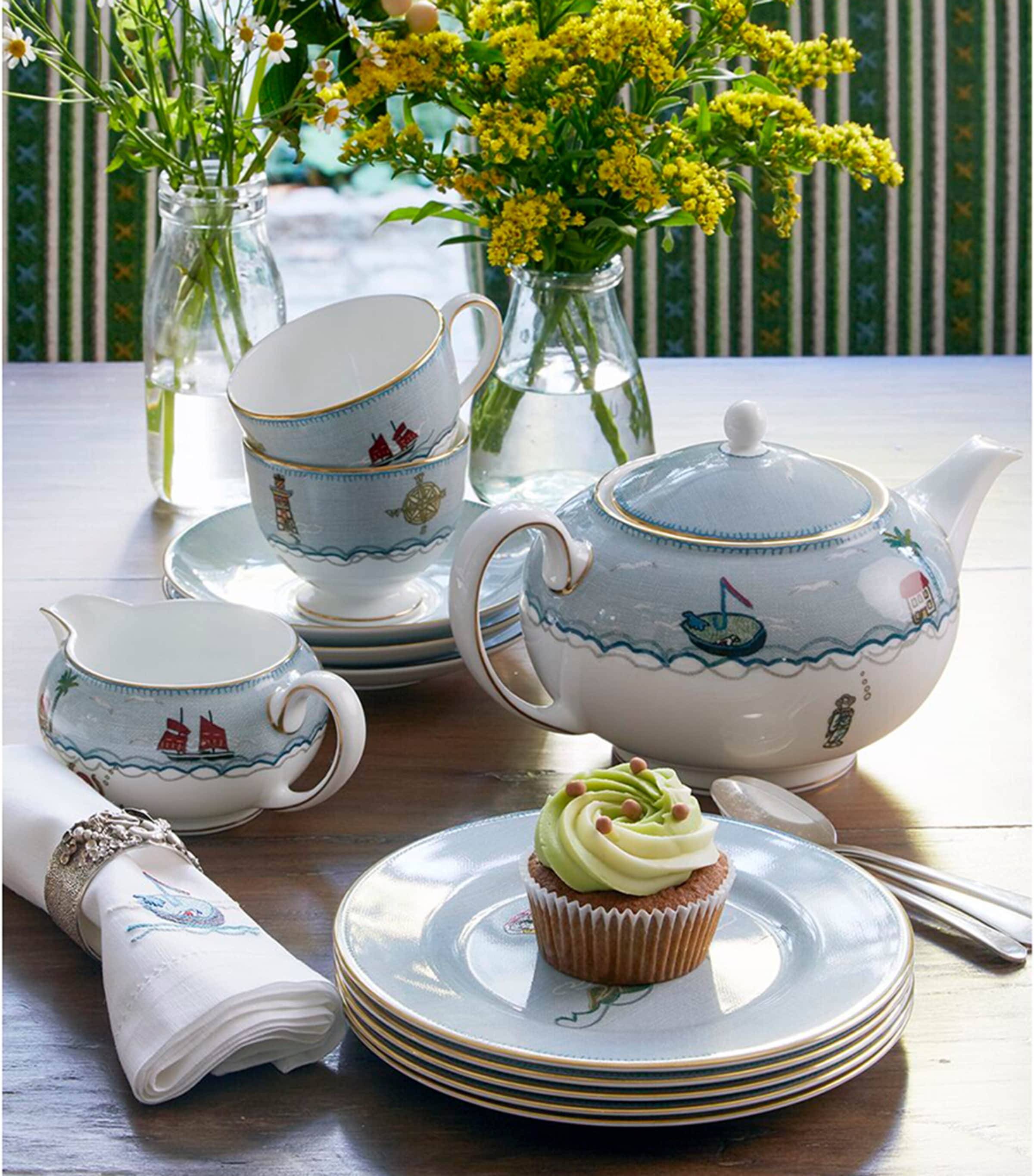 X Kit Kemp Sailor's Farewell Teapot