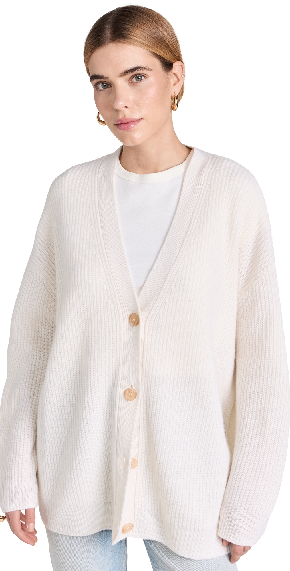 Cashmere Cocoon Cardigan Ivory
