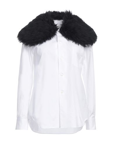 Comme Des Garçons Woman Shirt White Size S Cotton, Polyester