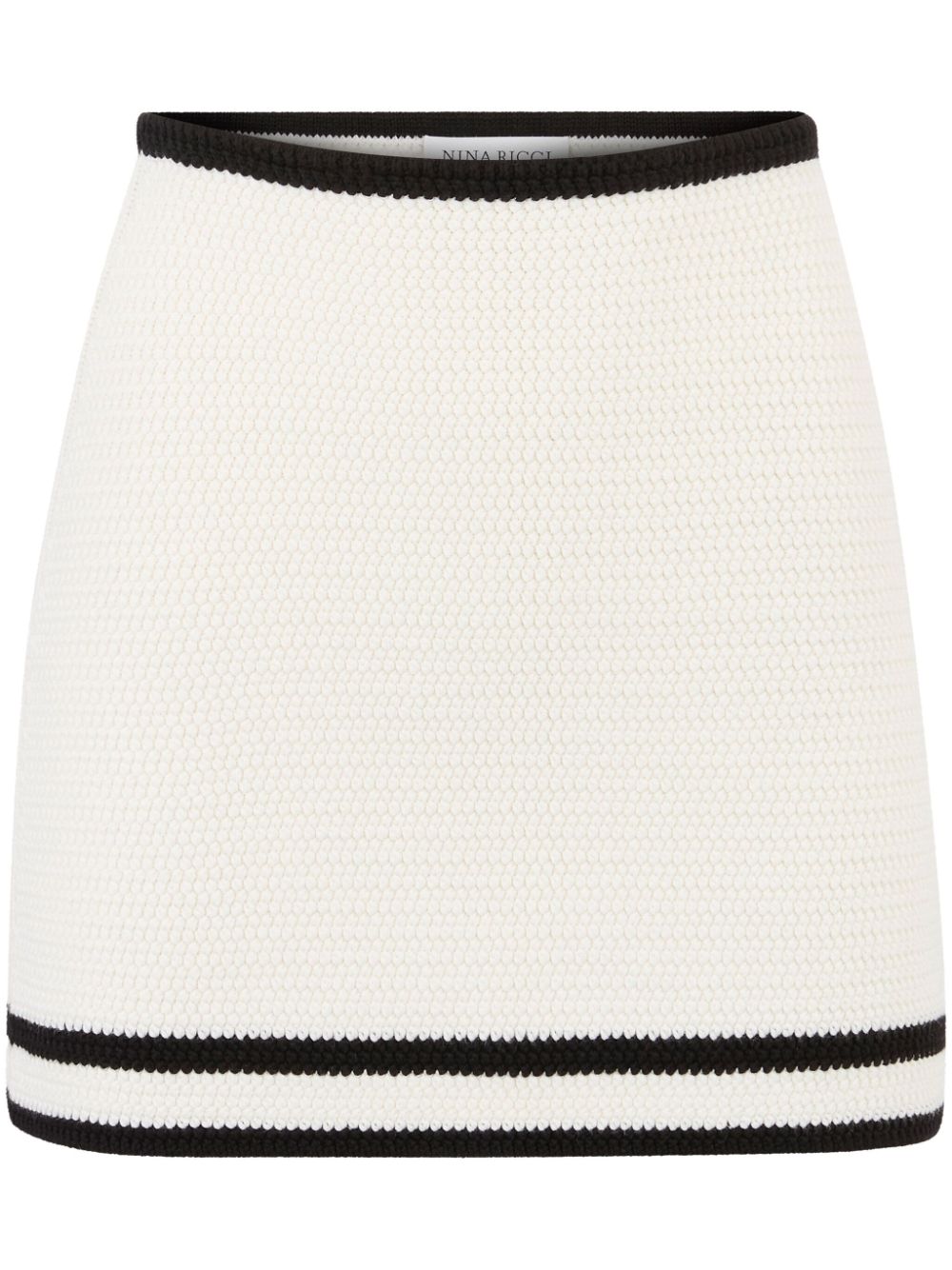 Tweed mini skirt - White