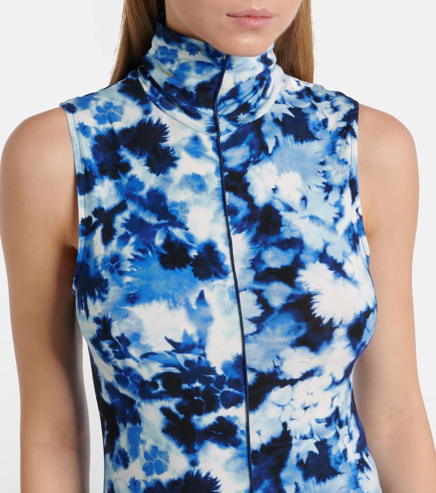Valentina printed jersey maxi dress