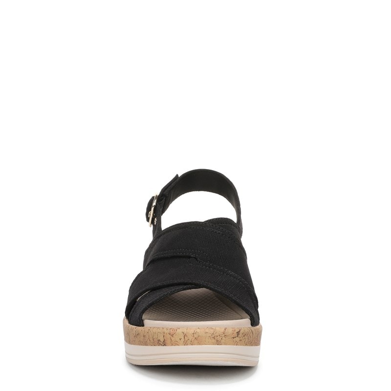 Women's Rye Slingback Wedge Sandals (Black Fabric)