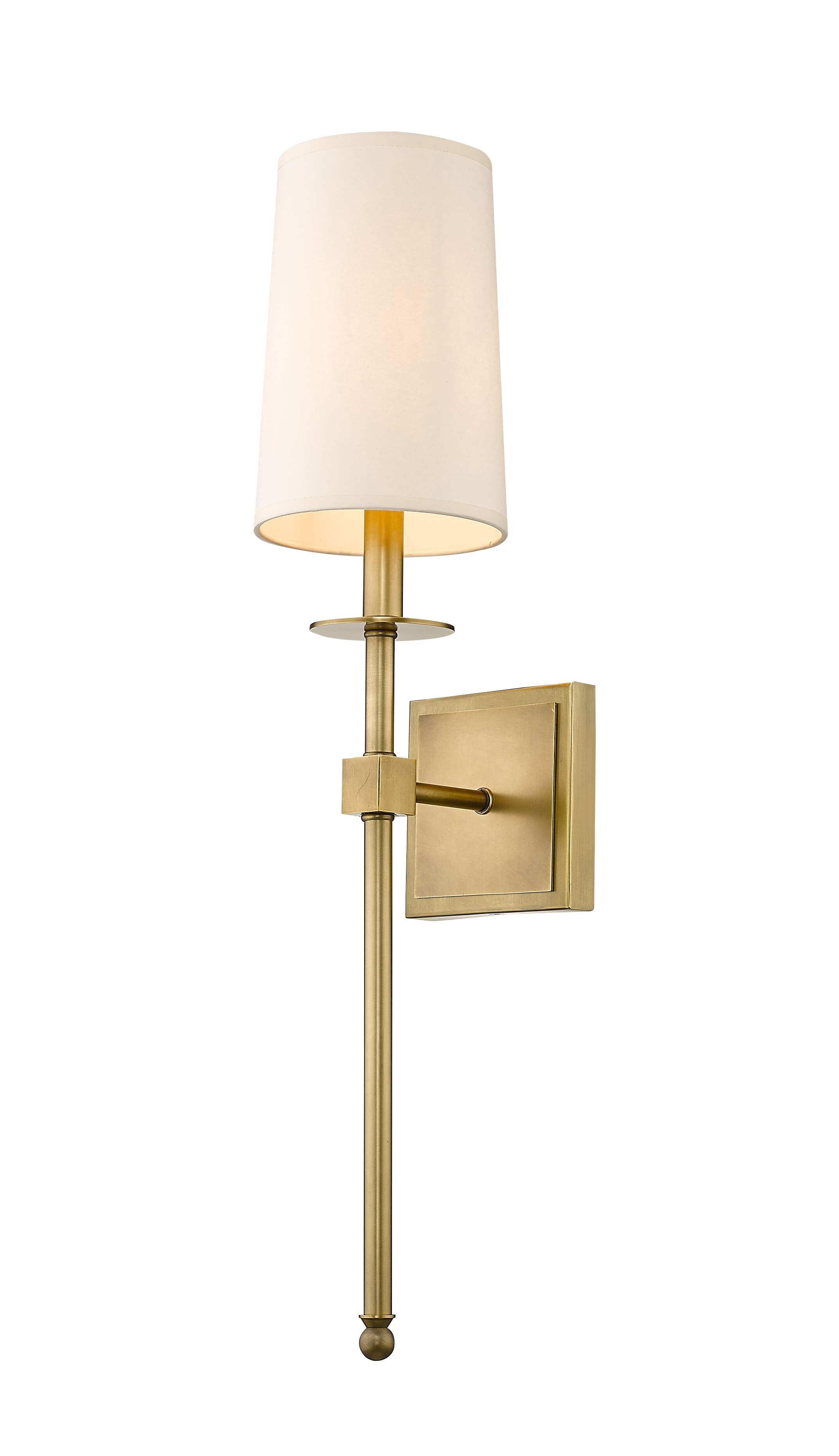 Camila 1-Light Wall Sconce In Rubbed Bra