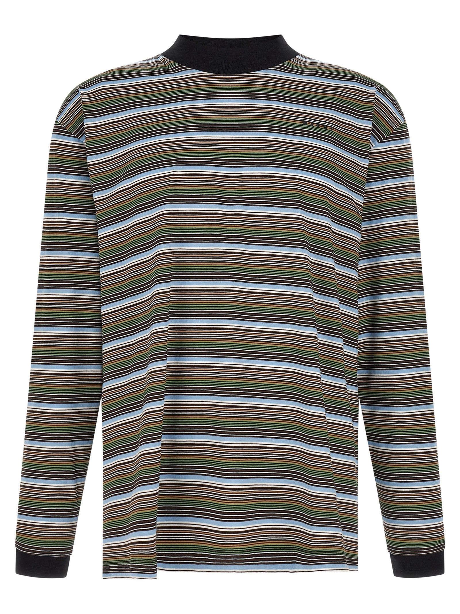 Striped Cotton T-Shirt — Multicolor