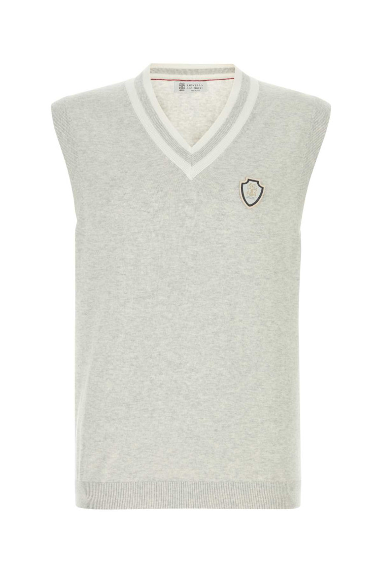 Light Grey Cotton Vest