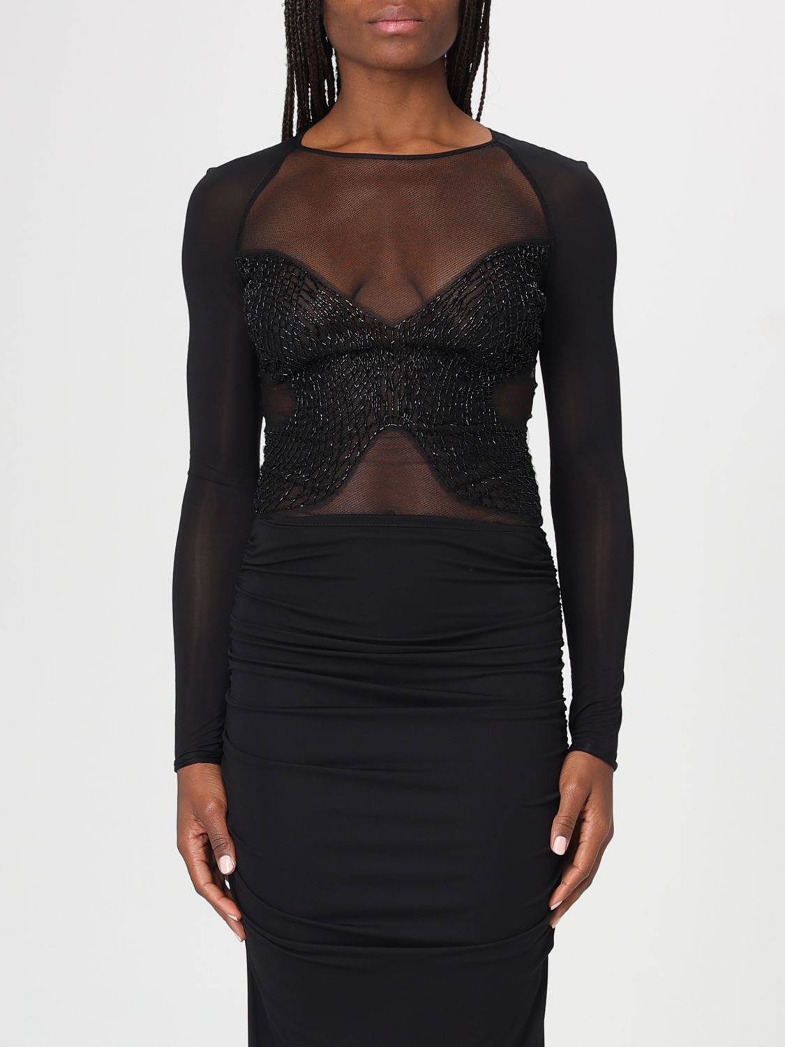 Top Woman color Black
