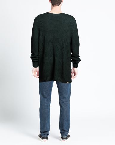 Man Sweater Dark green Size 48 Merino Wool