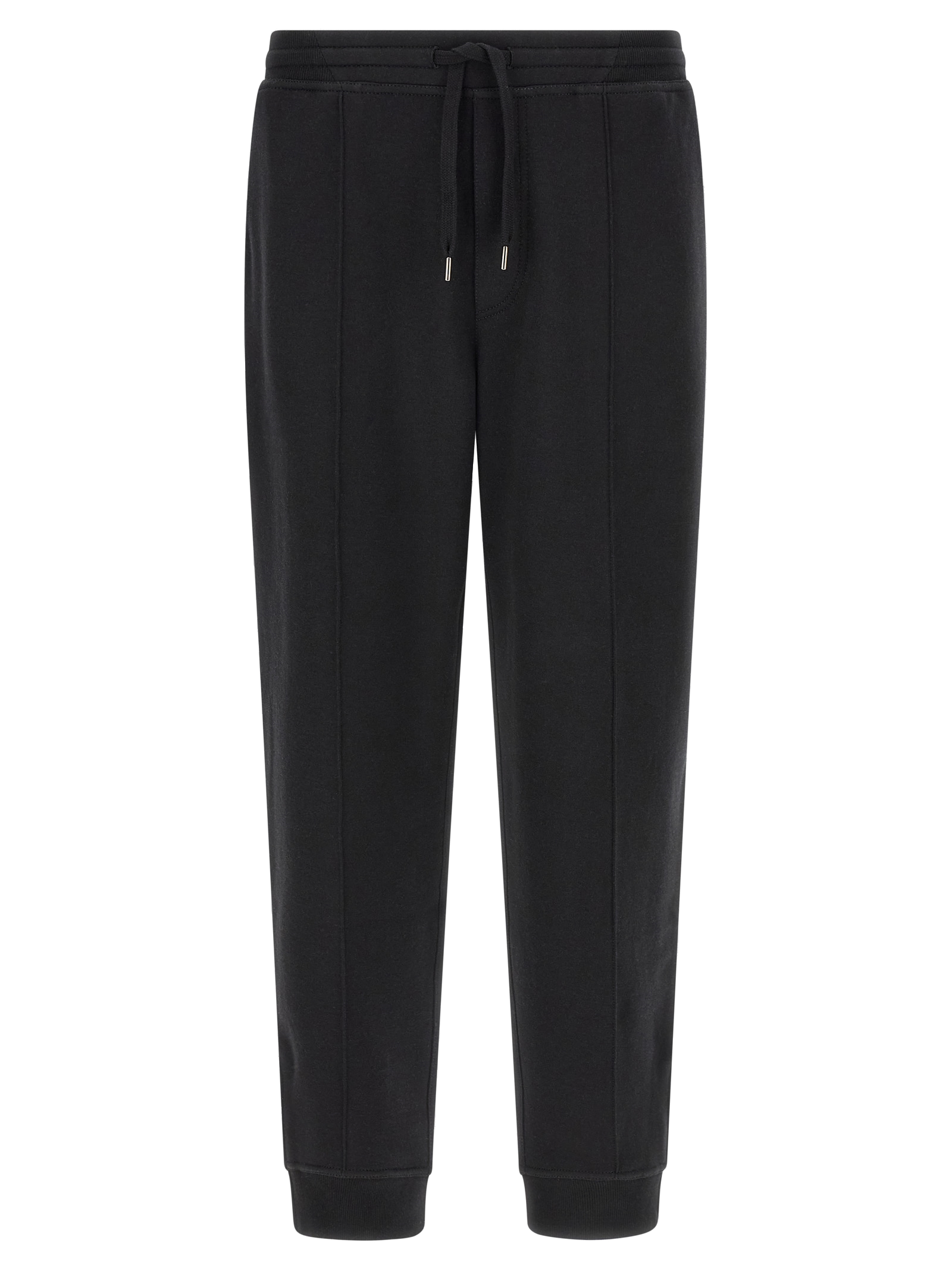 Tapered Cotton-Blend Joggers — Black