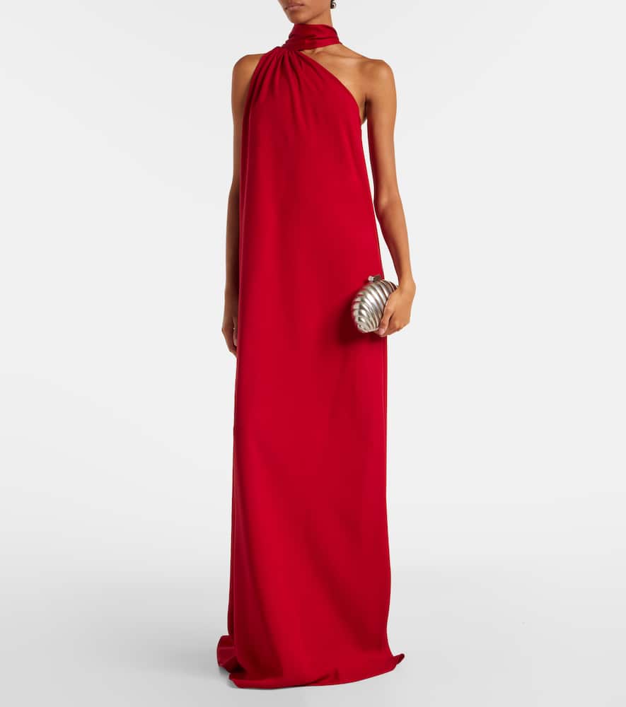 Astor scarf-detail maxi dress