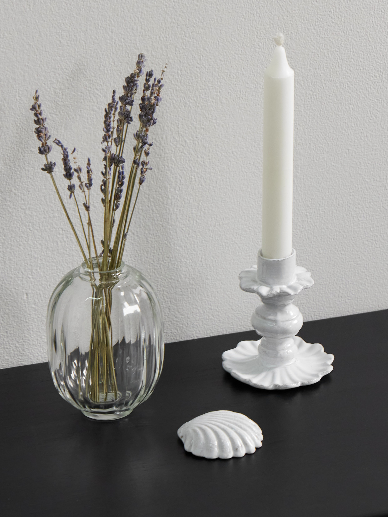 Venus Ceramic And Cord Necklace - White