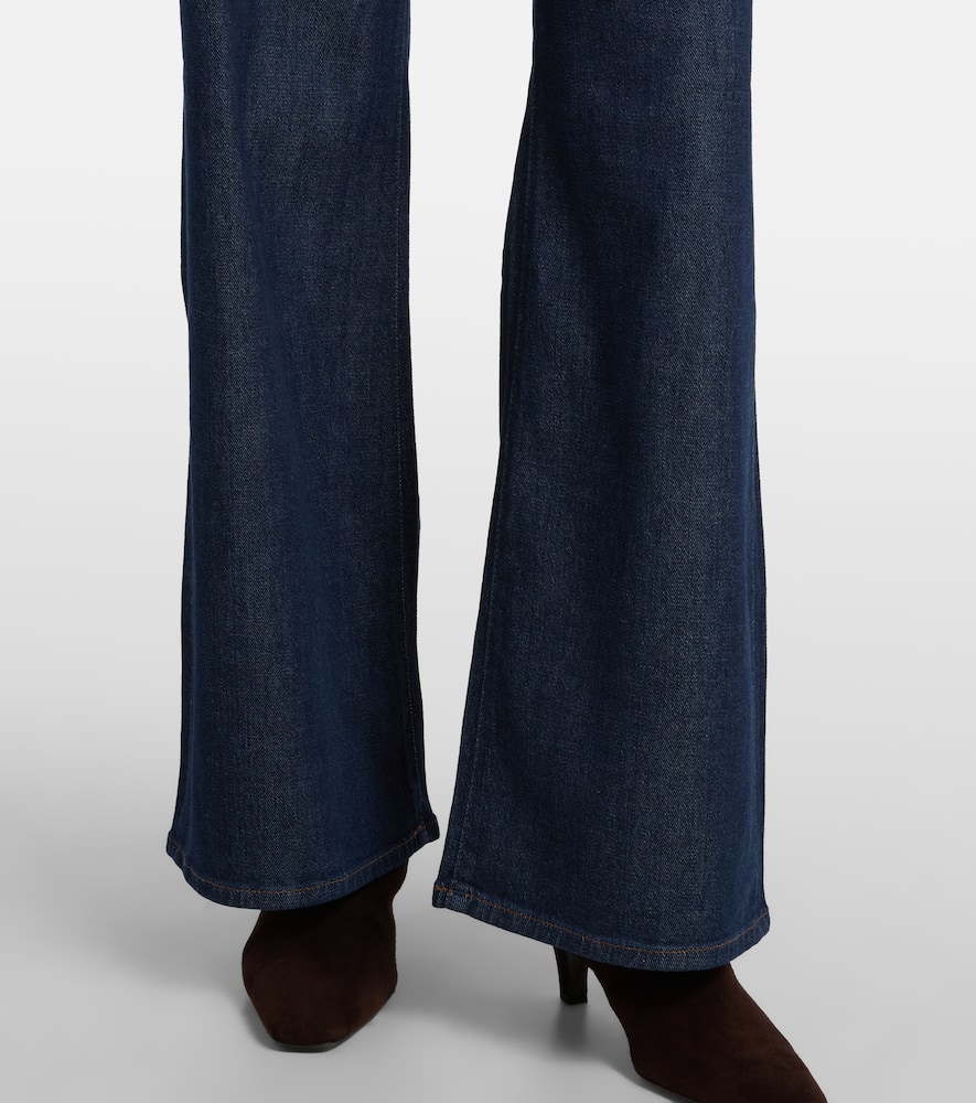 Lotta Tailorless mid-rise wide-leg jeans