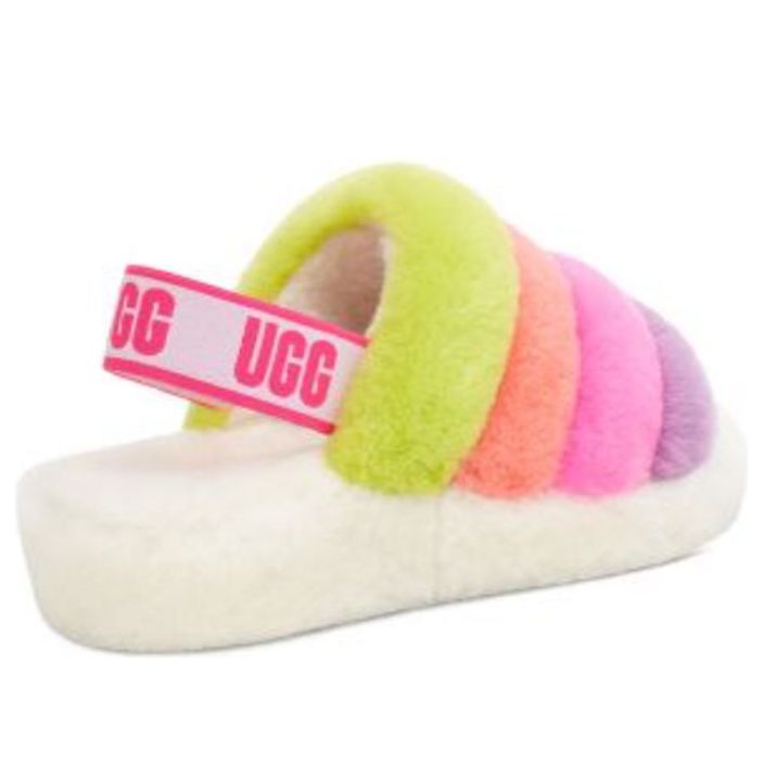 (WMNS) Fluff Yeah Slide 'White Taffy Pink Multi'