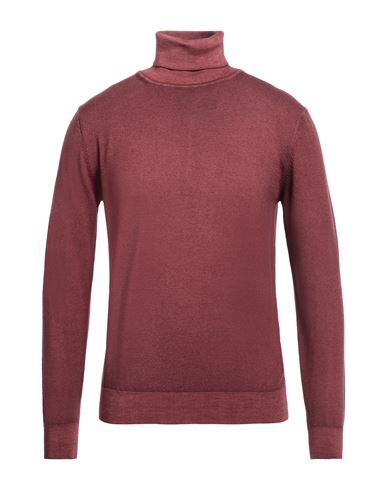 Man Turtleneck Brick Size XXL Virgin Wool