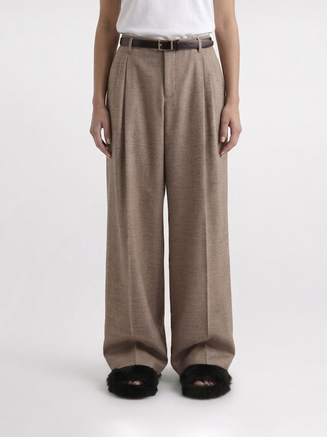 Pants Woman color Brown