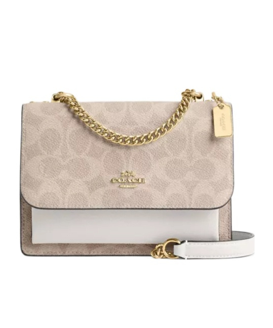 Mini Kare's signature canvas crossbody bag