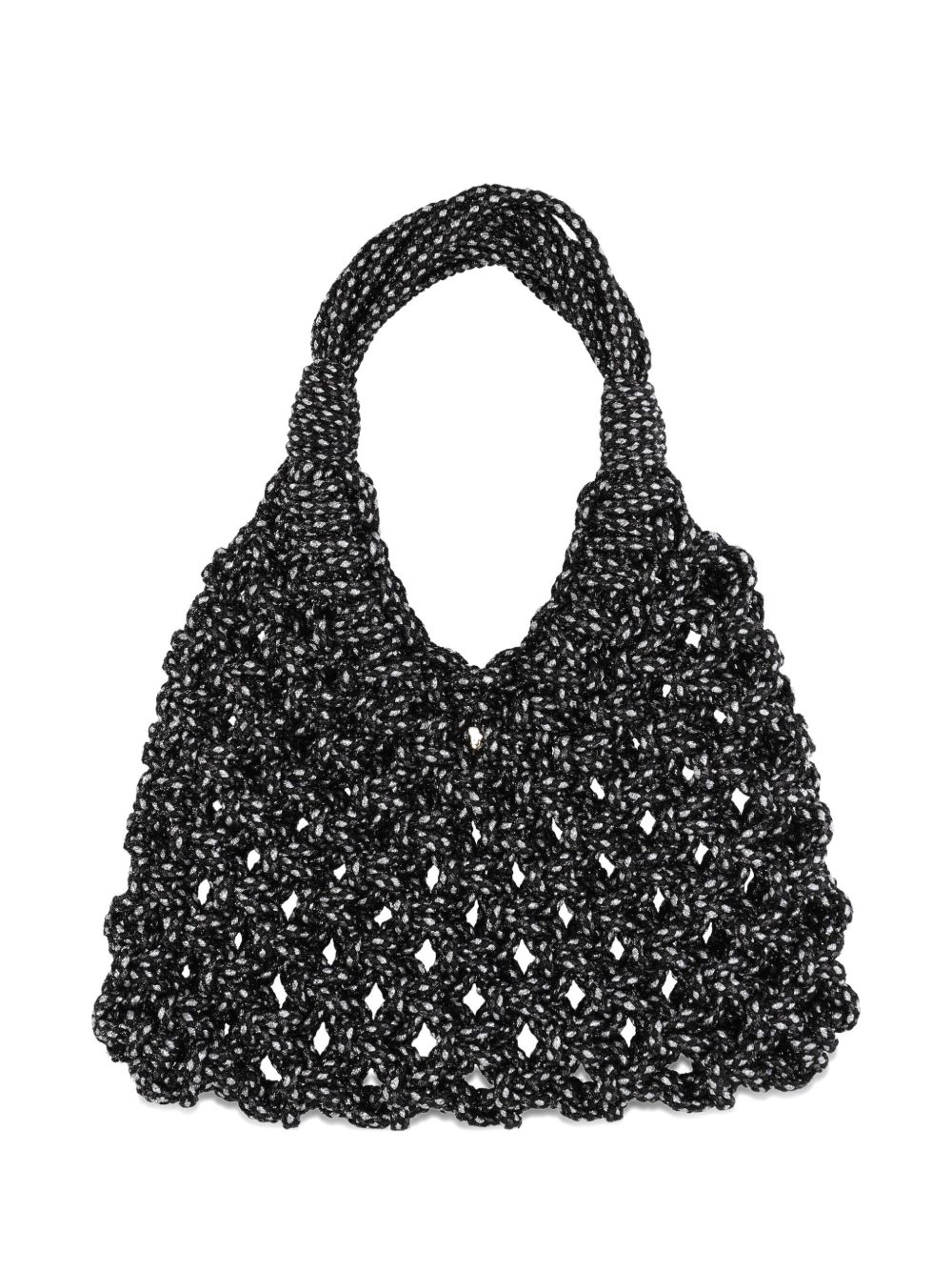 Hibourama big Vannifique Lurex tote bag - Black