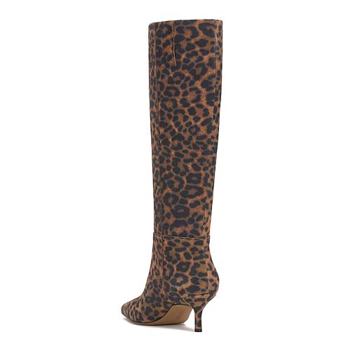 Tansie Tall Slouch Leather Boot - Purple