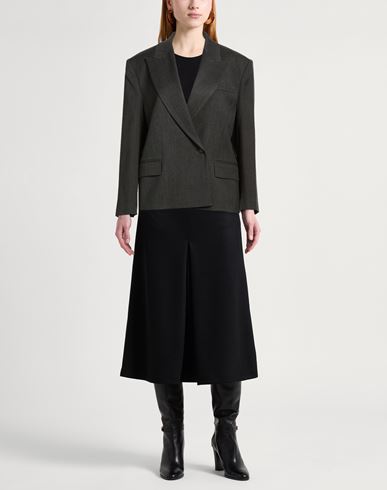 Woman Blazer Grey Size 8 Wool, Polyester, Viscose, Elastane