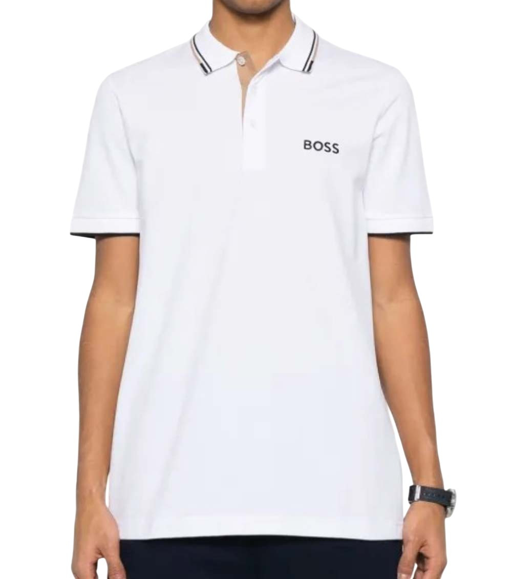 Stretch Cotton Blend Polo Shirt