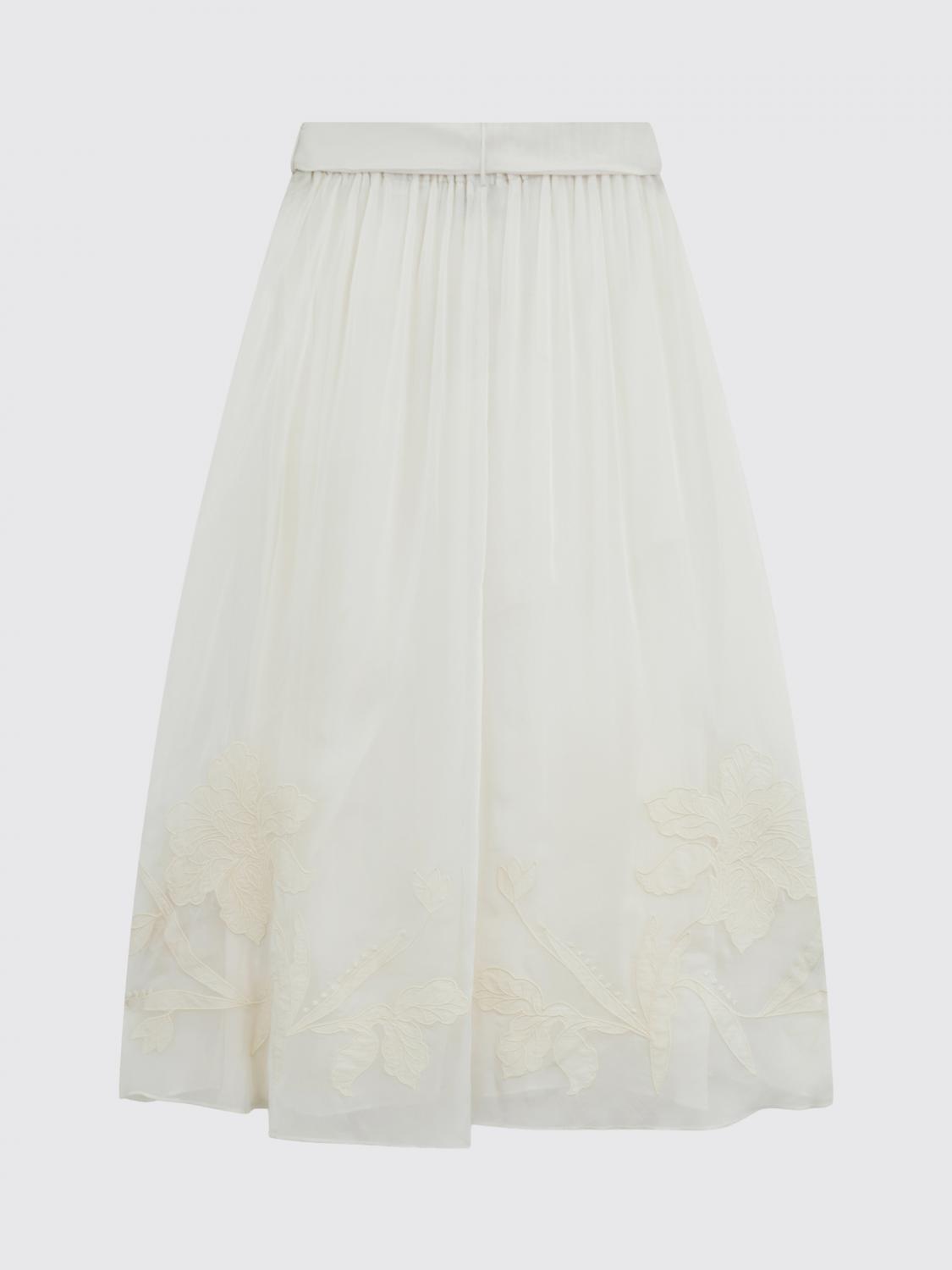 Skirt Woman color Ivory