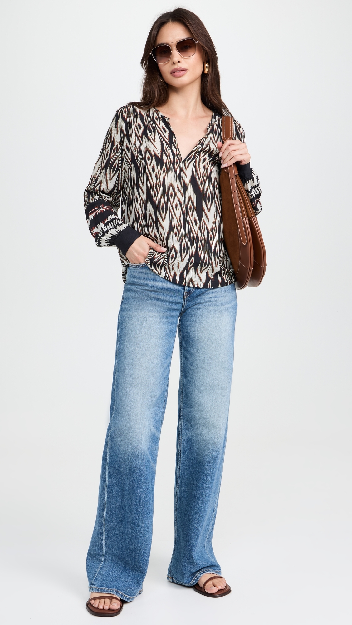 Abrielle Blouse Black/Ecru