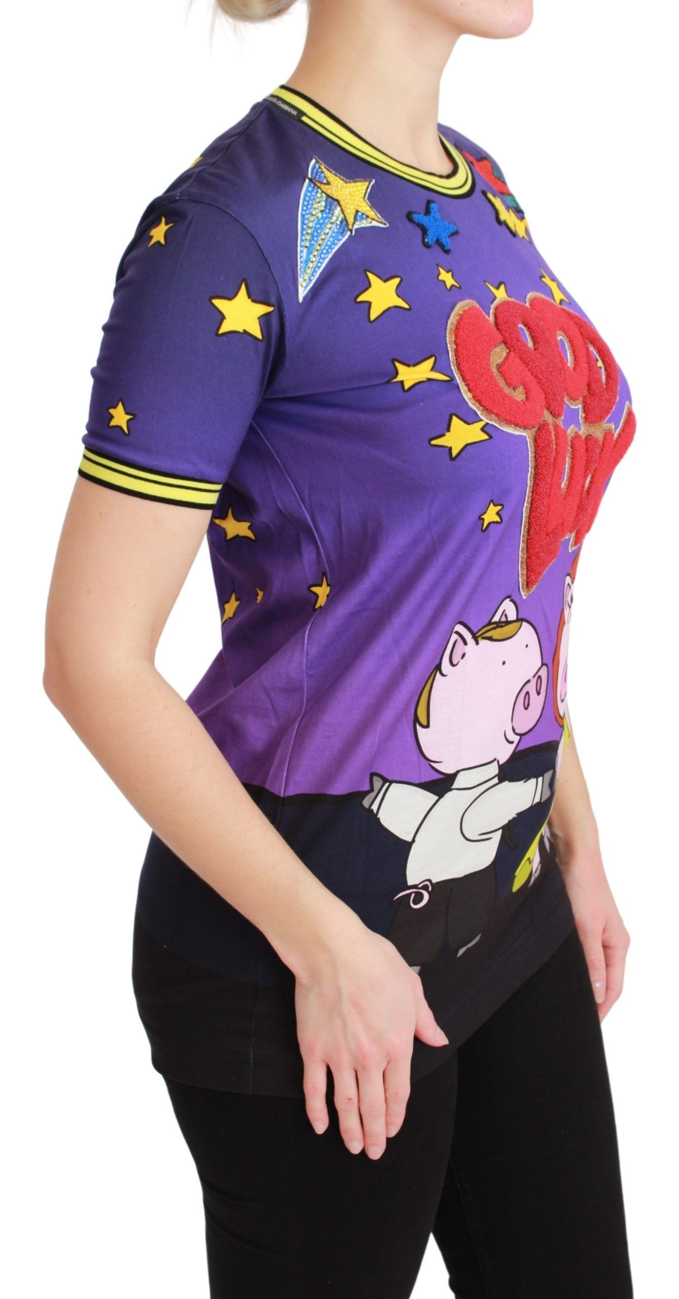 Year of the Pig Graphic T-Shirt — Purple