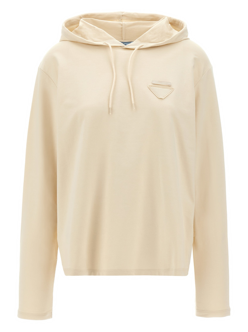 Sand Stretch Cotton Oversize Sweatshirt