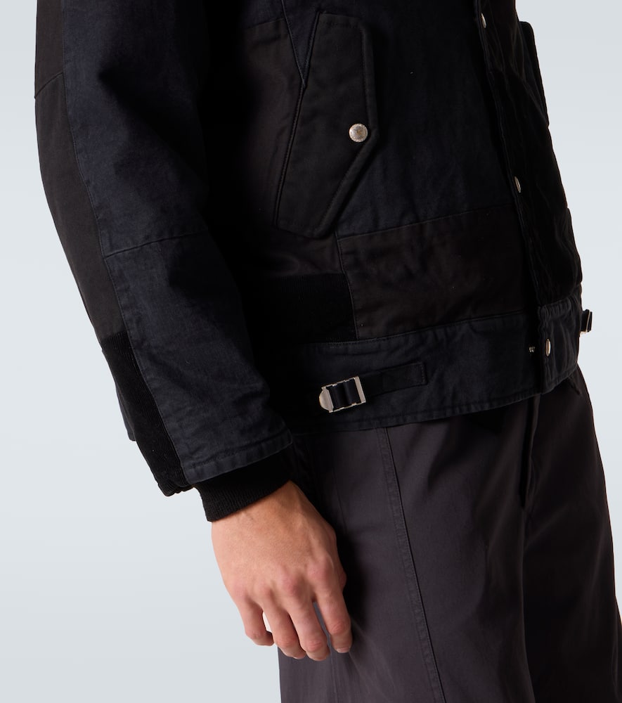 Comme des Garçons Homme Paneled cotton Oxford jacket