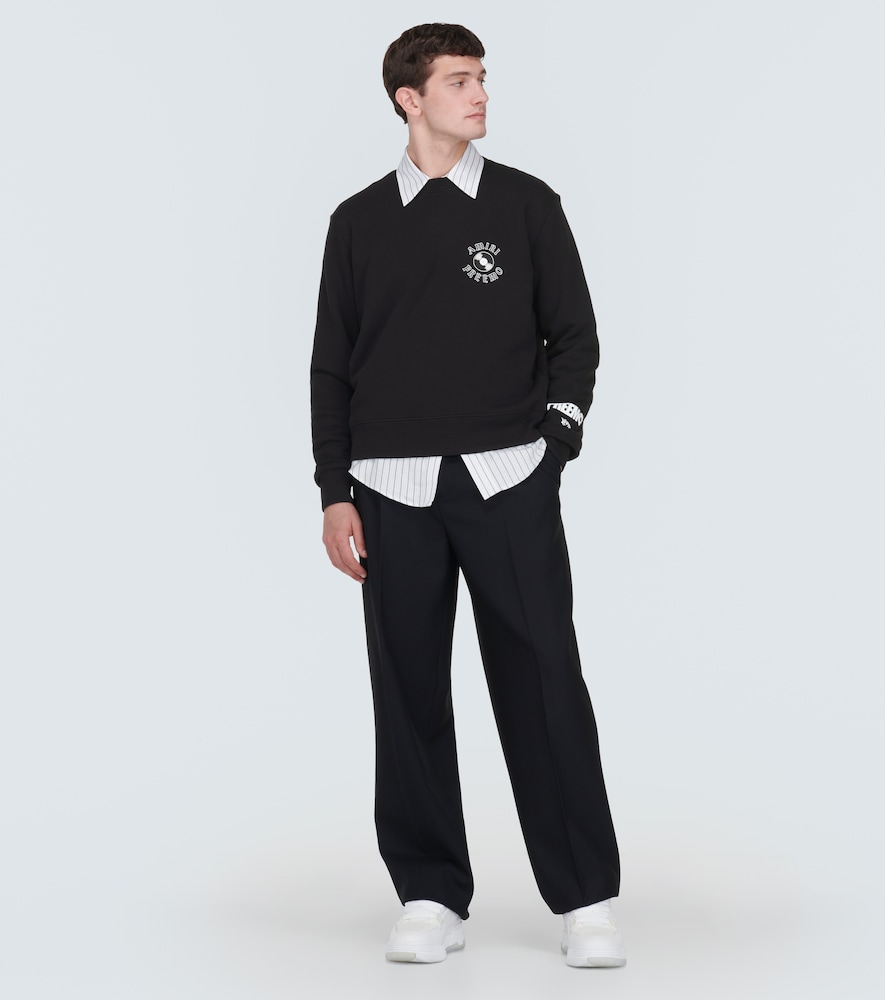 Printed cotton jersey sweatshirt