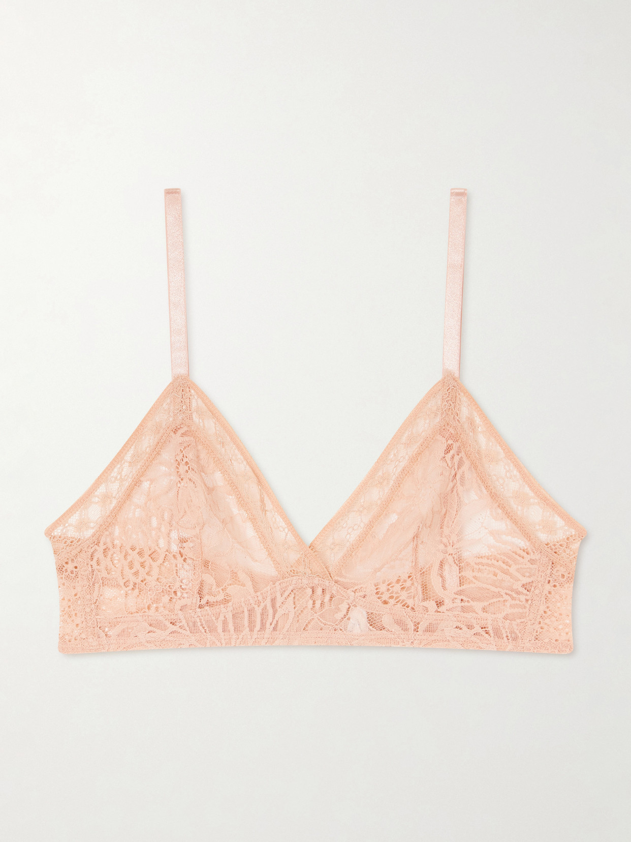 Vestiges Lace Soft-cup Triangle Bra - Pink