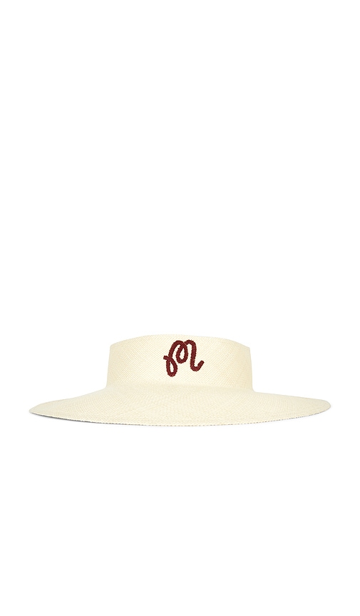 Malbon Hortensia Visor Hat in Neutra