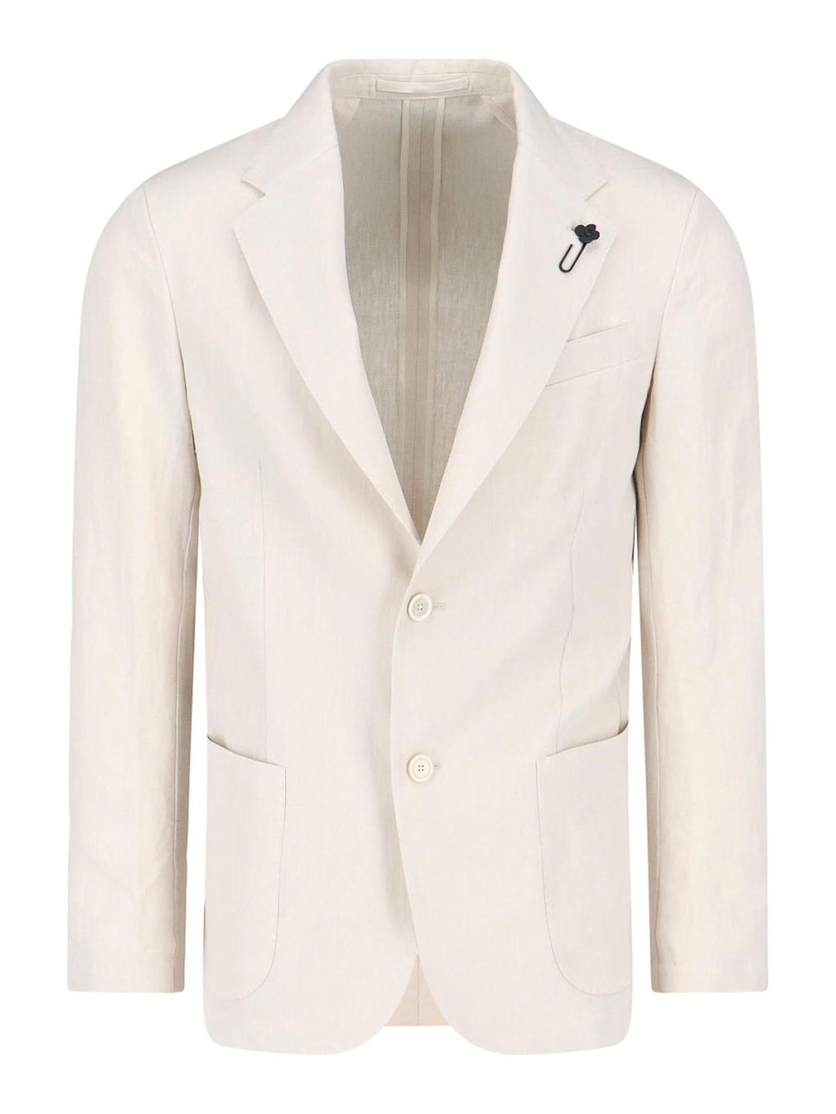 Lardini - single breasted blazer notch lapel button