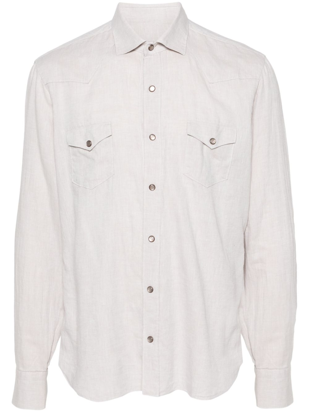 Slub-texture shirt - Neutrals