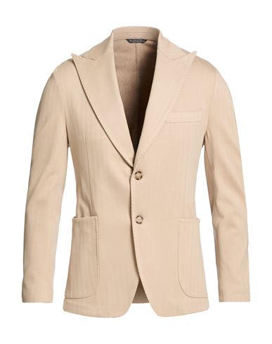 Man Blazer Beige Size 36 Viscose, Nylon, Elastane