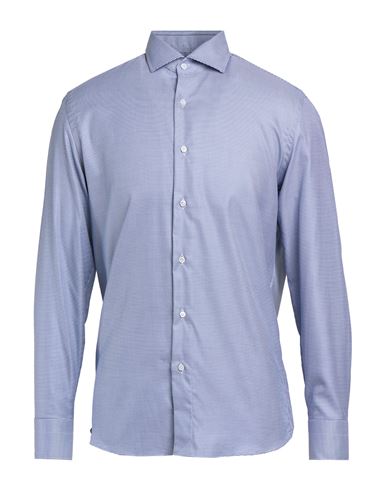 Man Shirt Blue Size 16 Cotton