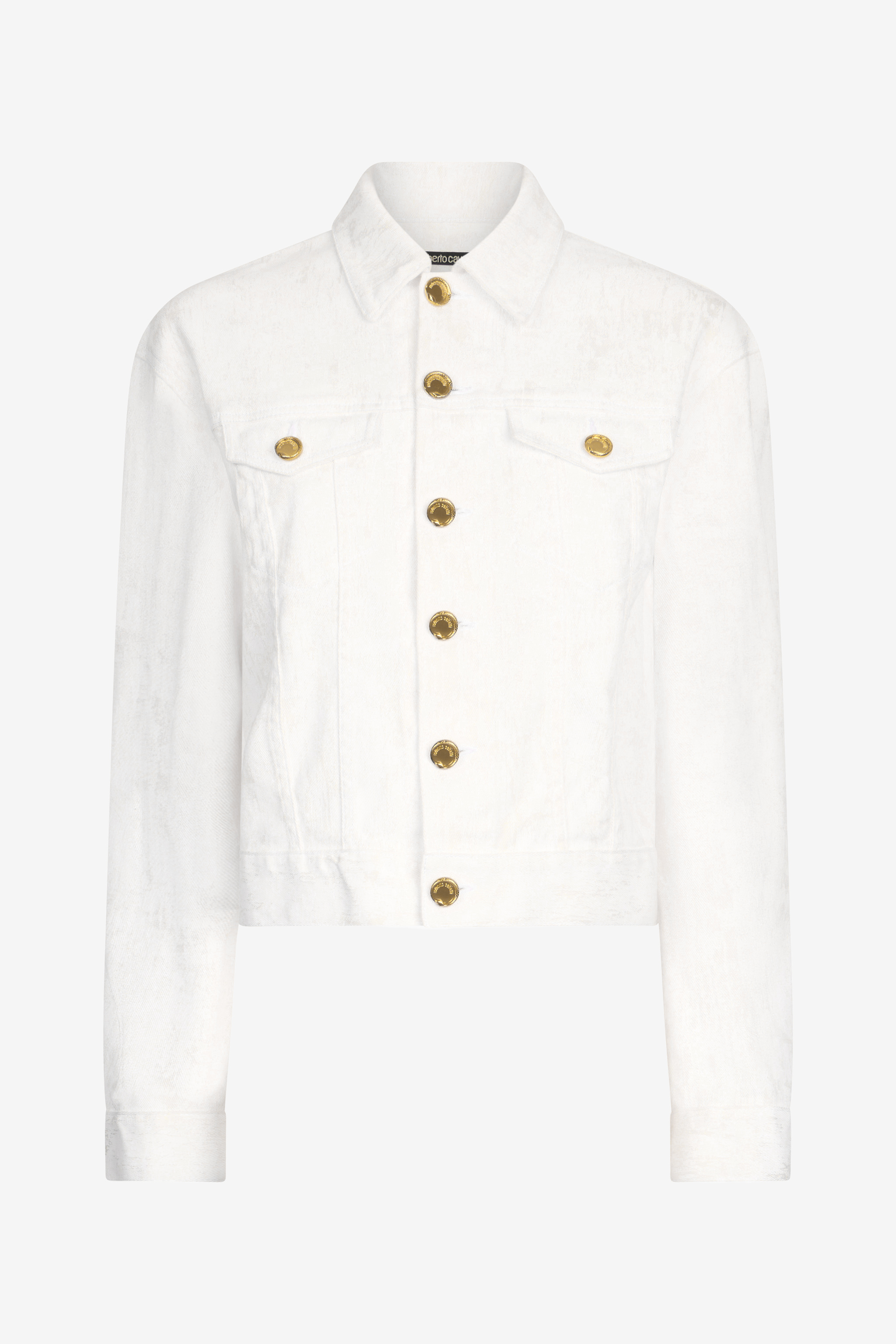 Denim Jacket With Gold Buttons