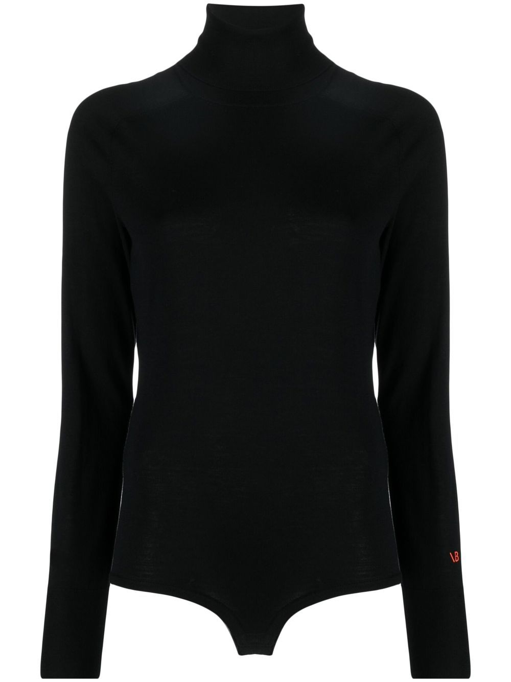 High-neck long-sleeve top - Neutrals
