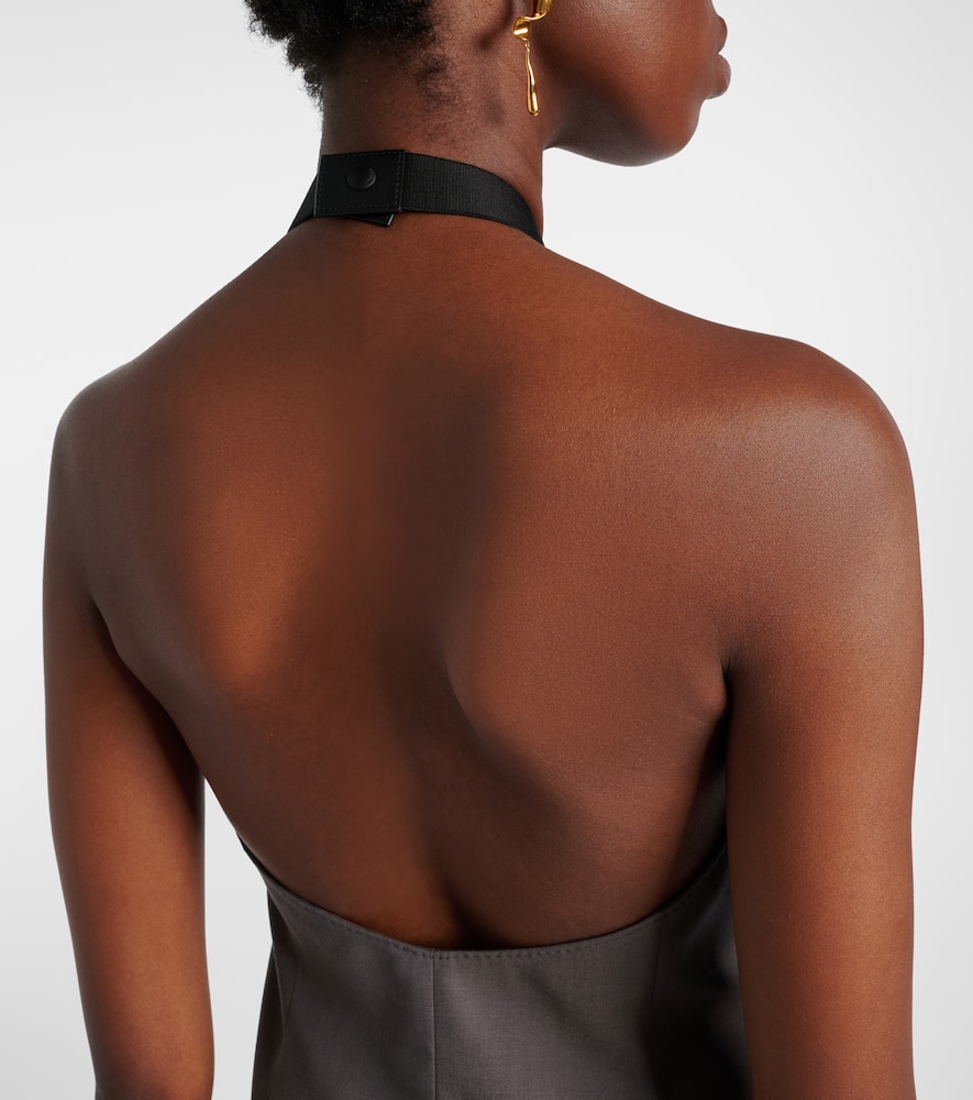 Cali halterneck virgin wool vest