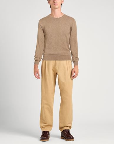 Man Sweater Sand Size L Cotton