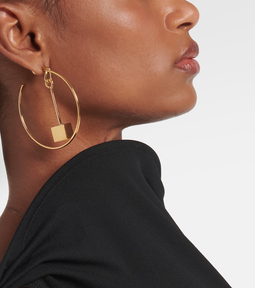 Jacquemus Asymmetric hoop earrings