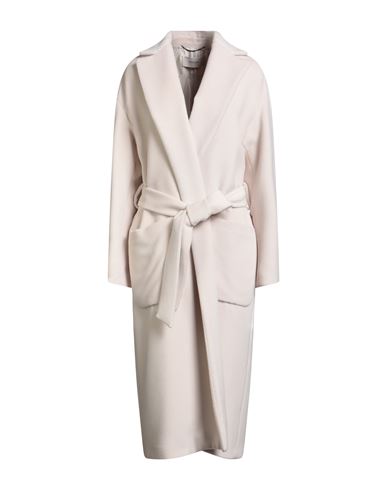 Woman Coat Light pink Size 8 Alpaca wool, Wool, Metal